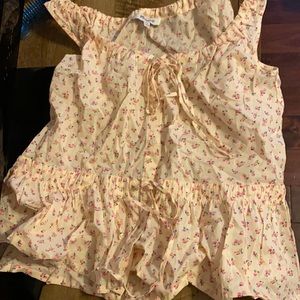 Madewell babydoll cute summer tank top xxs nwt
